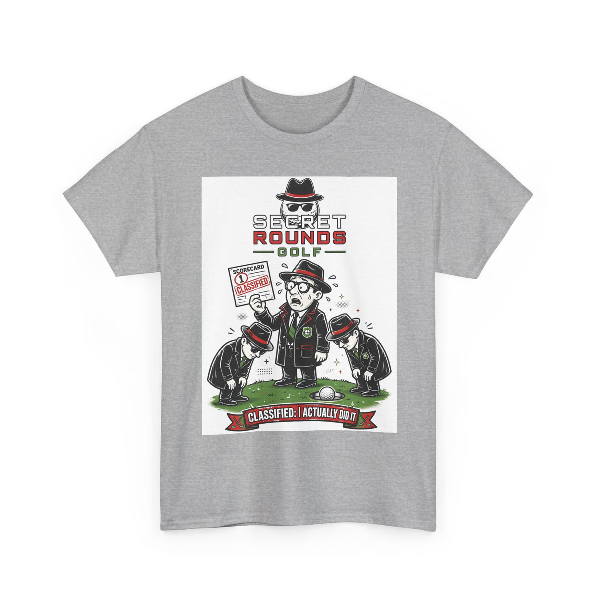 Secret Rounds Golf – Classified: I Did It (White Unisex Tee)