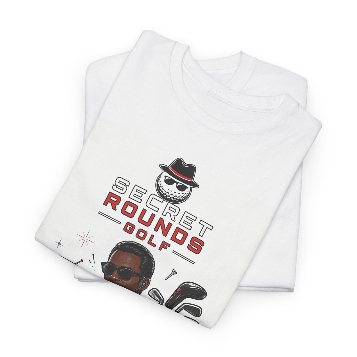 Secret Rounds Golf – Mission Accomplished AA Edition (White Unisex Tee)