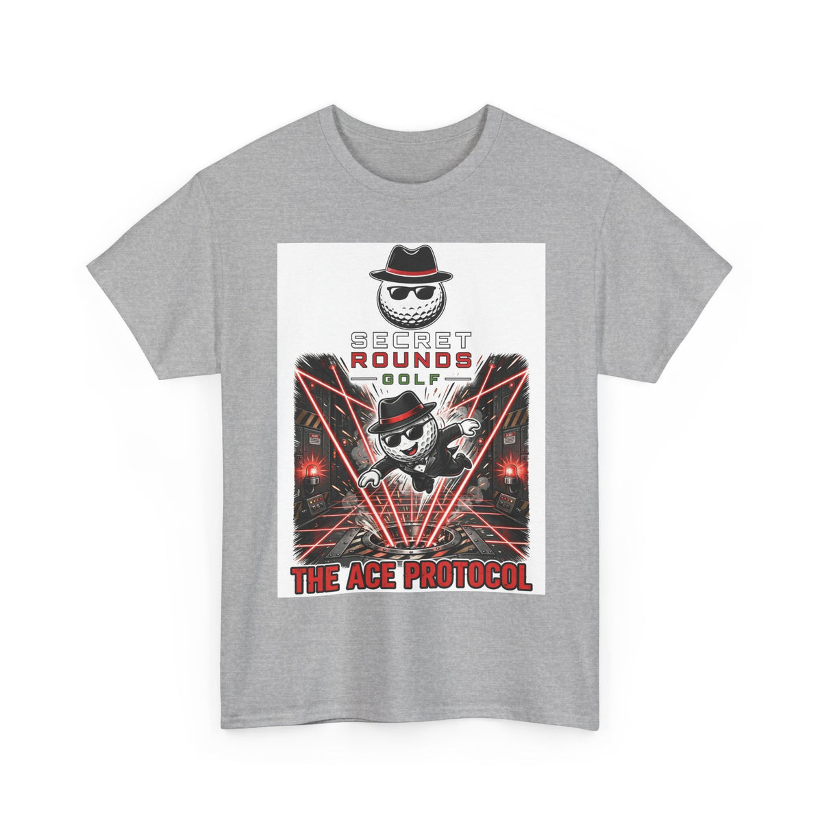 Secret Rounds Golf – The Ace Protocol (White Unisex Tee)