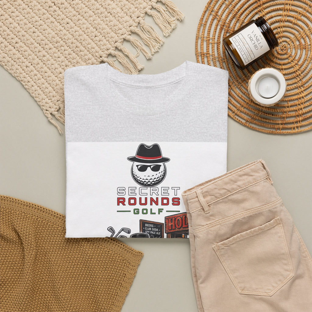 Secret Rounds Golf – Infiltration AA Edition (White Unisex Tee)