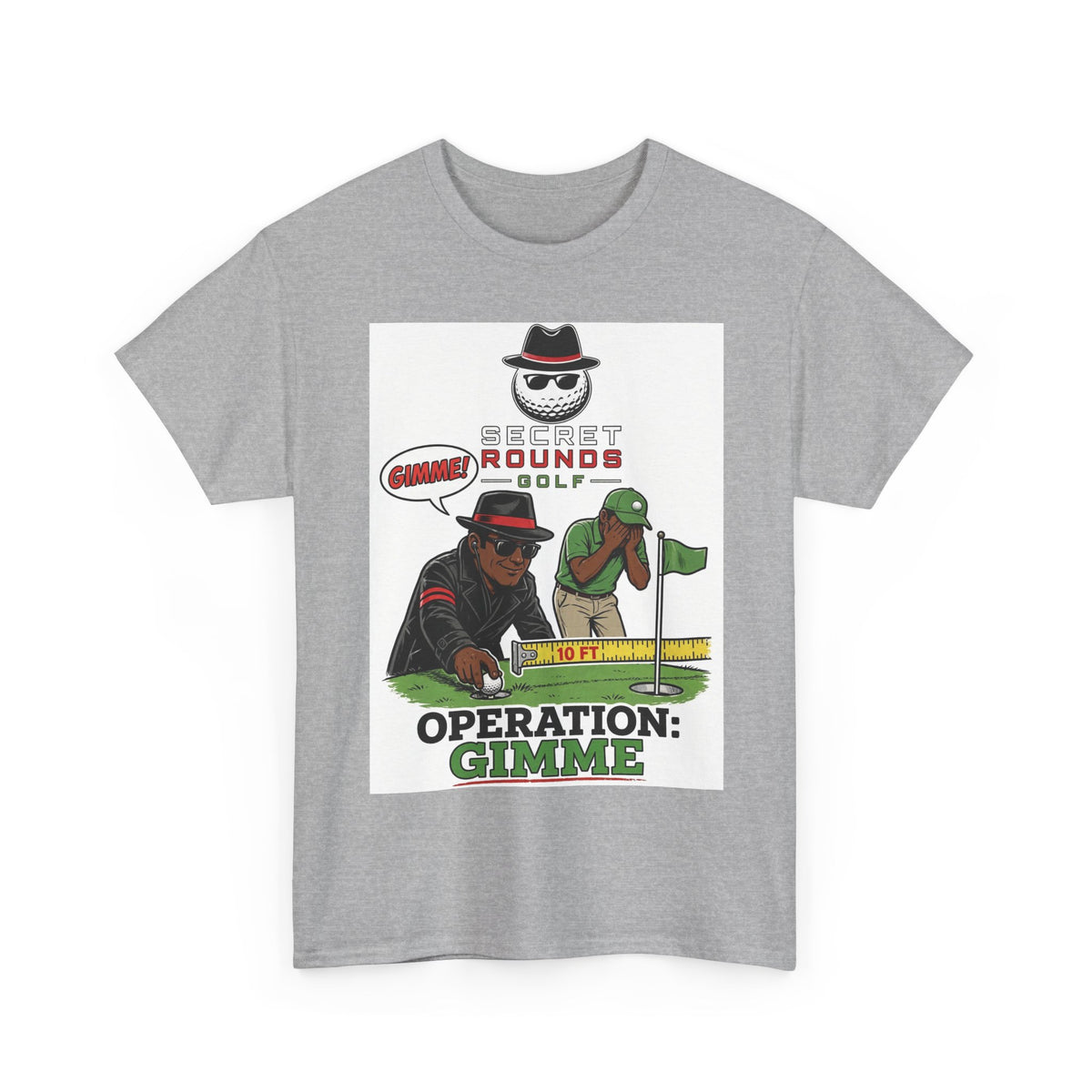 Secret Rounds Golf – Operation Gimme AA Edition (White Unisex Tee)