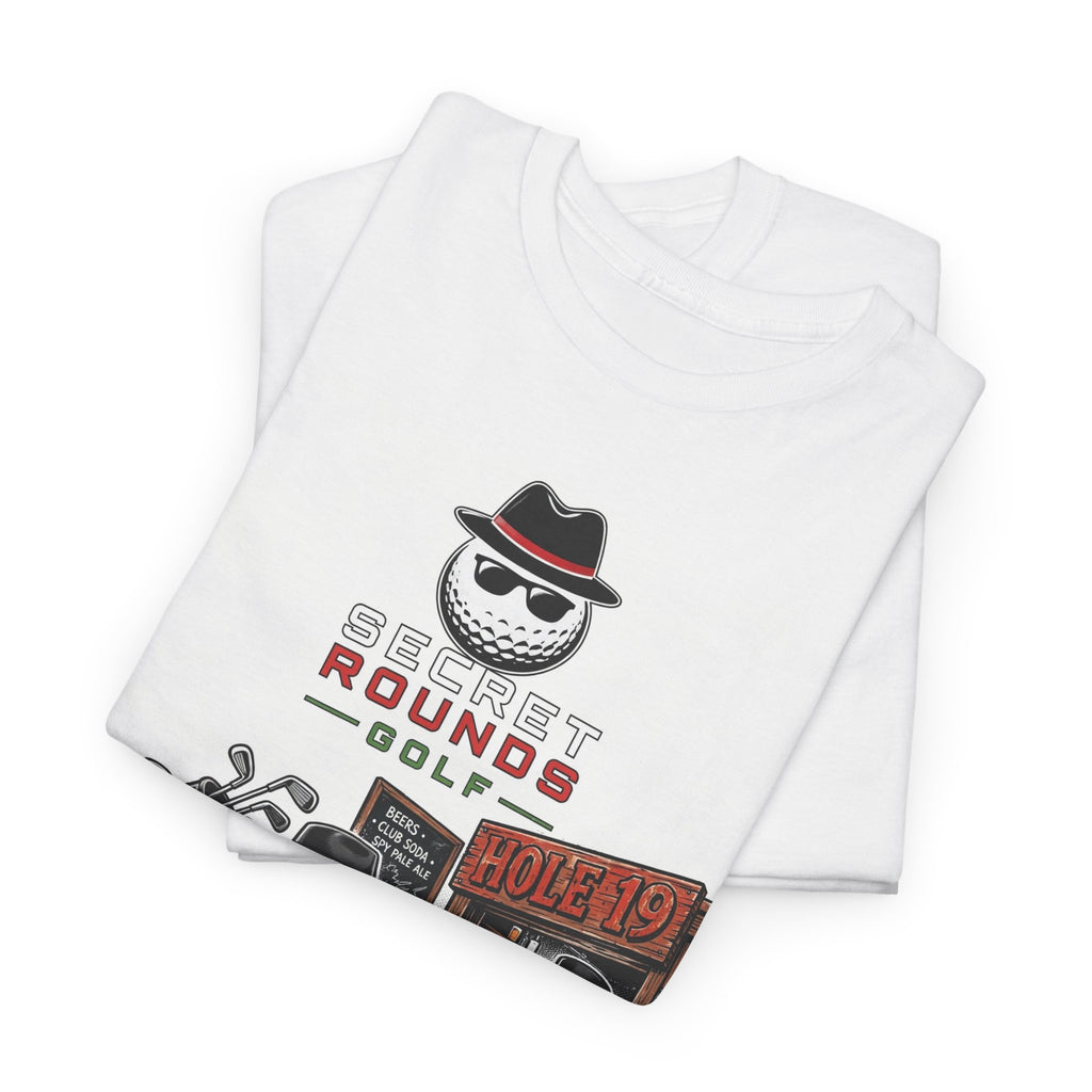 Secret Rounds Golf – Infiltration AA Edition (White Unisex Tee)