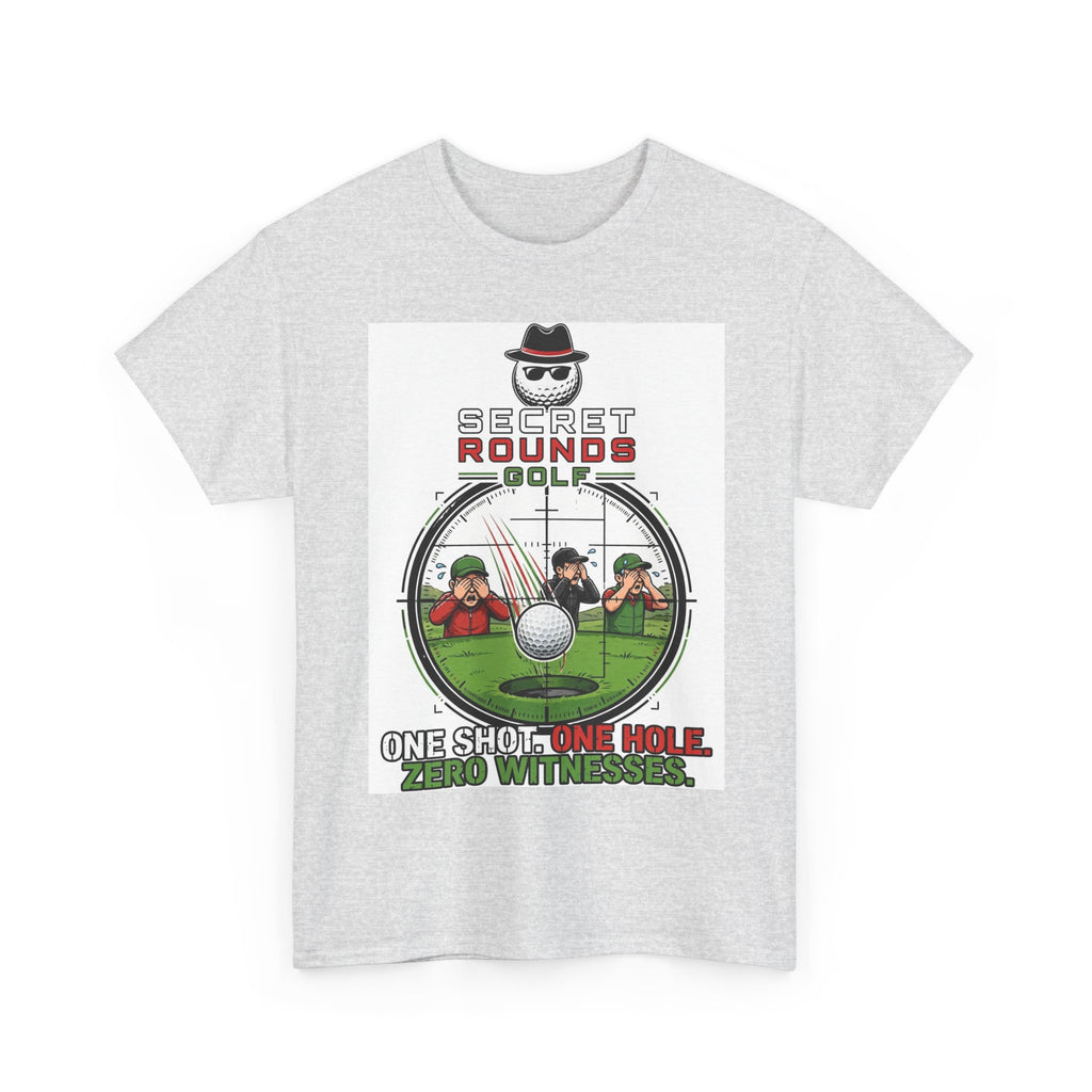 Secret Rounds Golf – Zero Witnesses (White Unisex Tee)