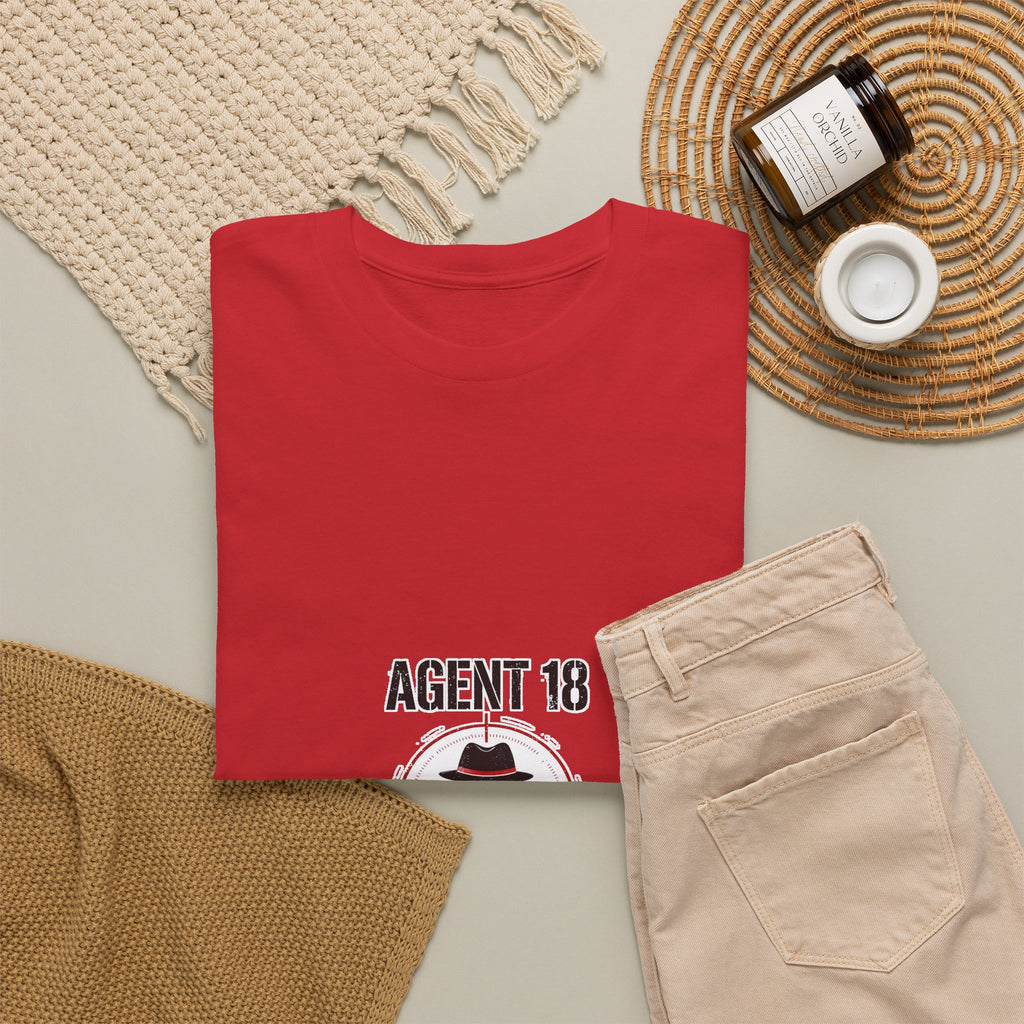 Secret Rounds Golf – Agent 18 (White Unisex Tee)