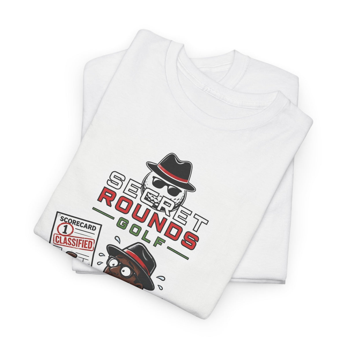 Secret Rounds Golf – Classified: I Did It AA Edition (White Unisex Tee)