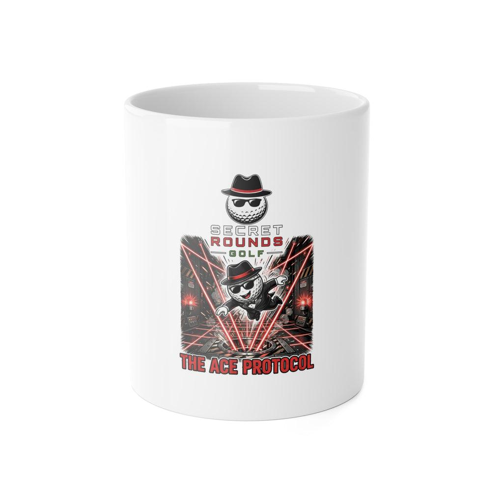 Secret Rounds Golf – The Ace Protocol (White Mug 11oz)