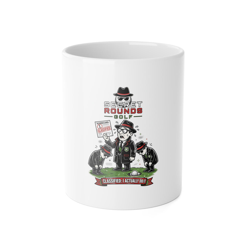 Secret Rounds Golf – Classified: I Did It (White Mug 11oz)