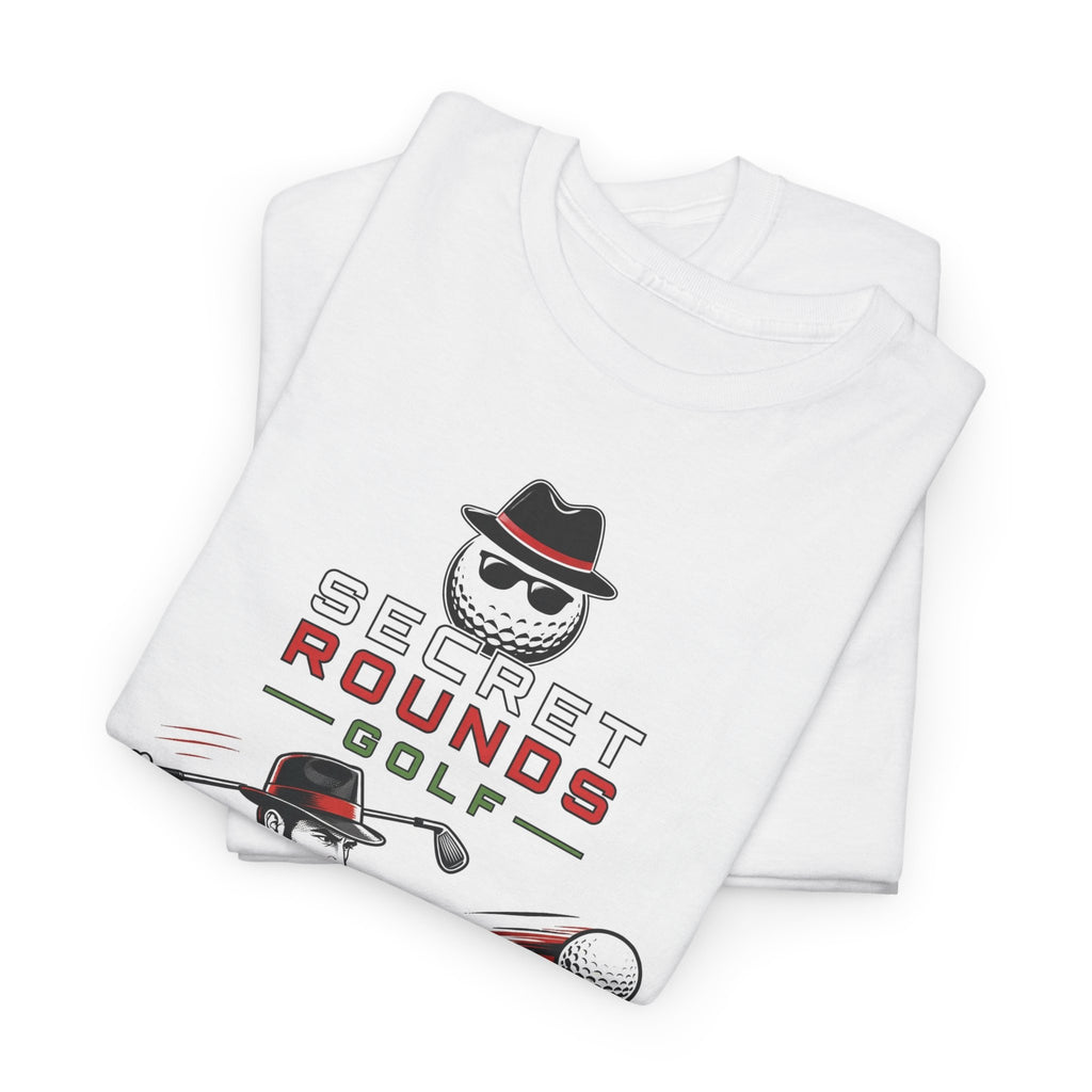 Secret Rounds Golf – License to Shank (White Unisex Tee)