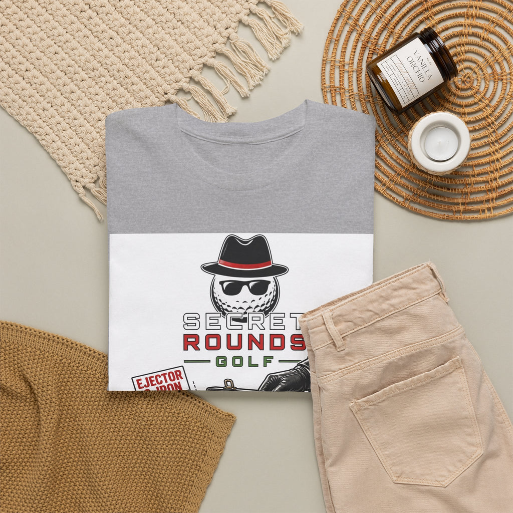 Secret Rounds Golf – Gadgets Included (White Unisex Tee)