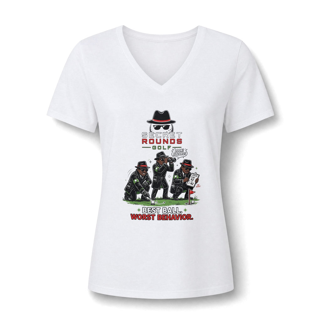 Women's Relaxed Heather CVC V-Neck Tee