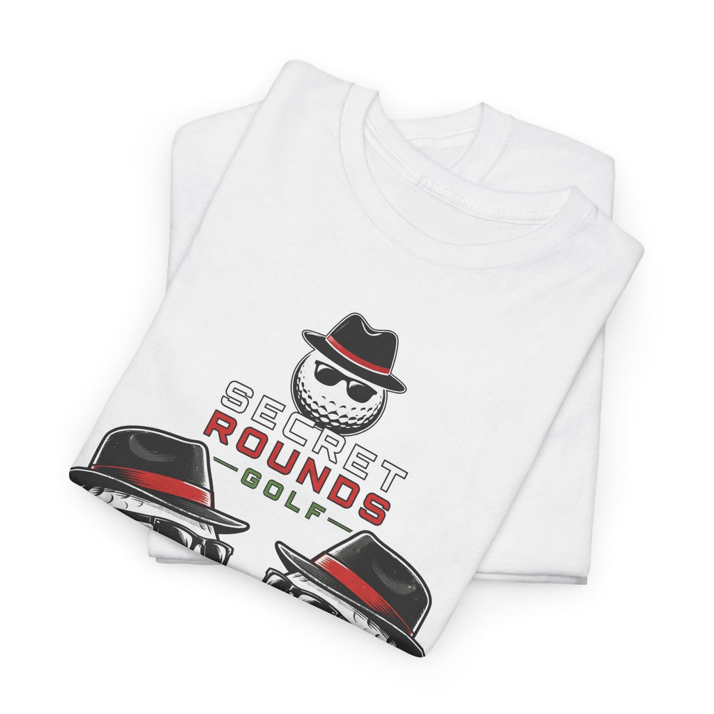 Secret Rounds Golf – Debrief (White Unisex Tee)