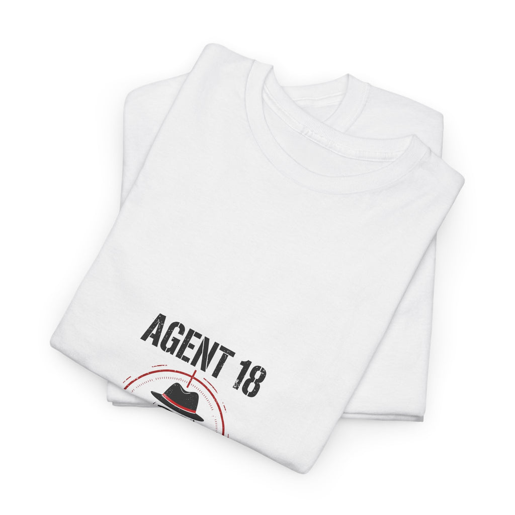 Secret Rounds Golf – Agent 18 (White Unisex Tee)