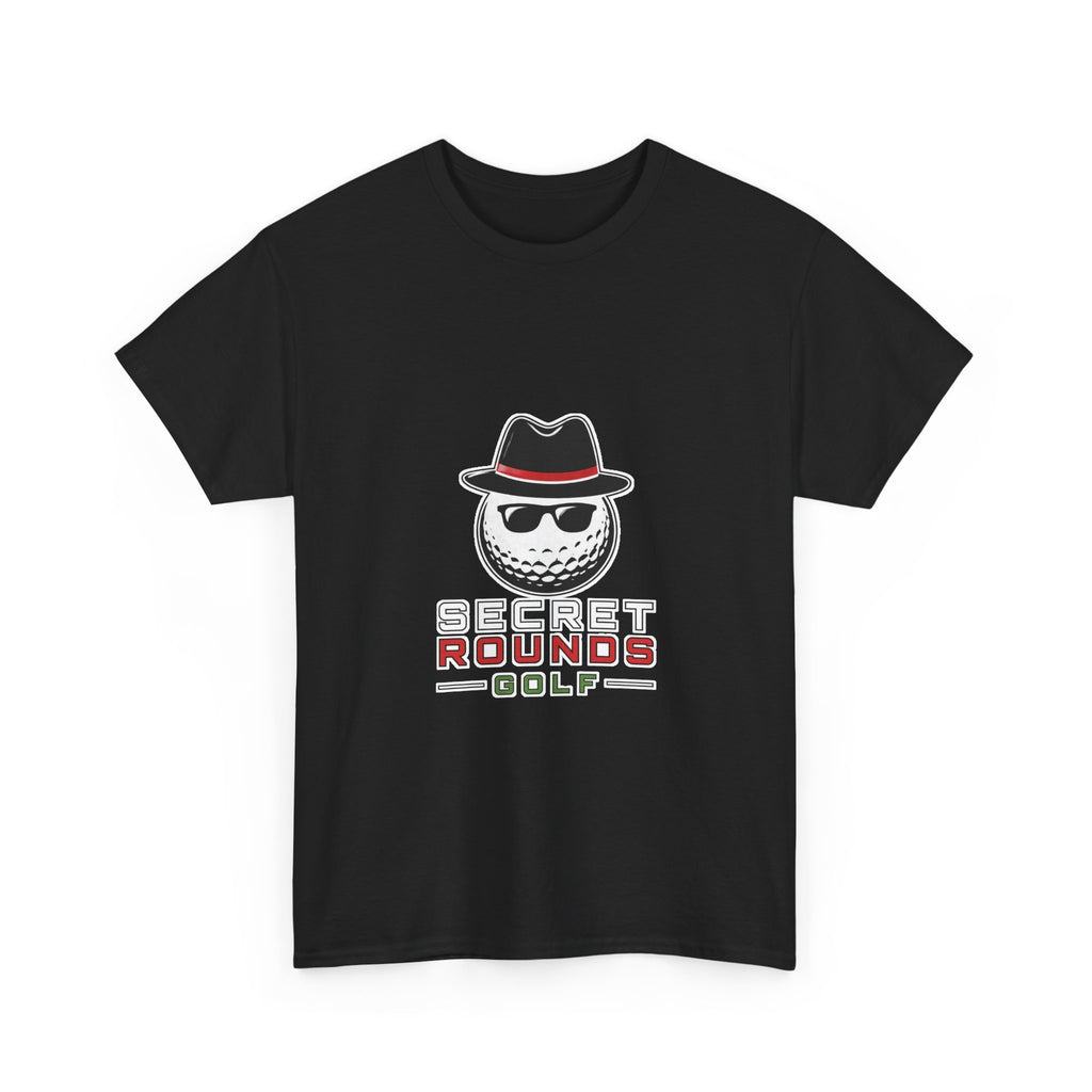 Secret Rounds Golf – Master Logo (Black Unisex Tee)