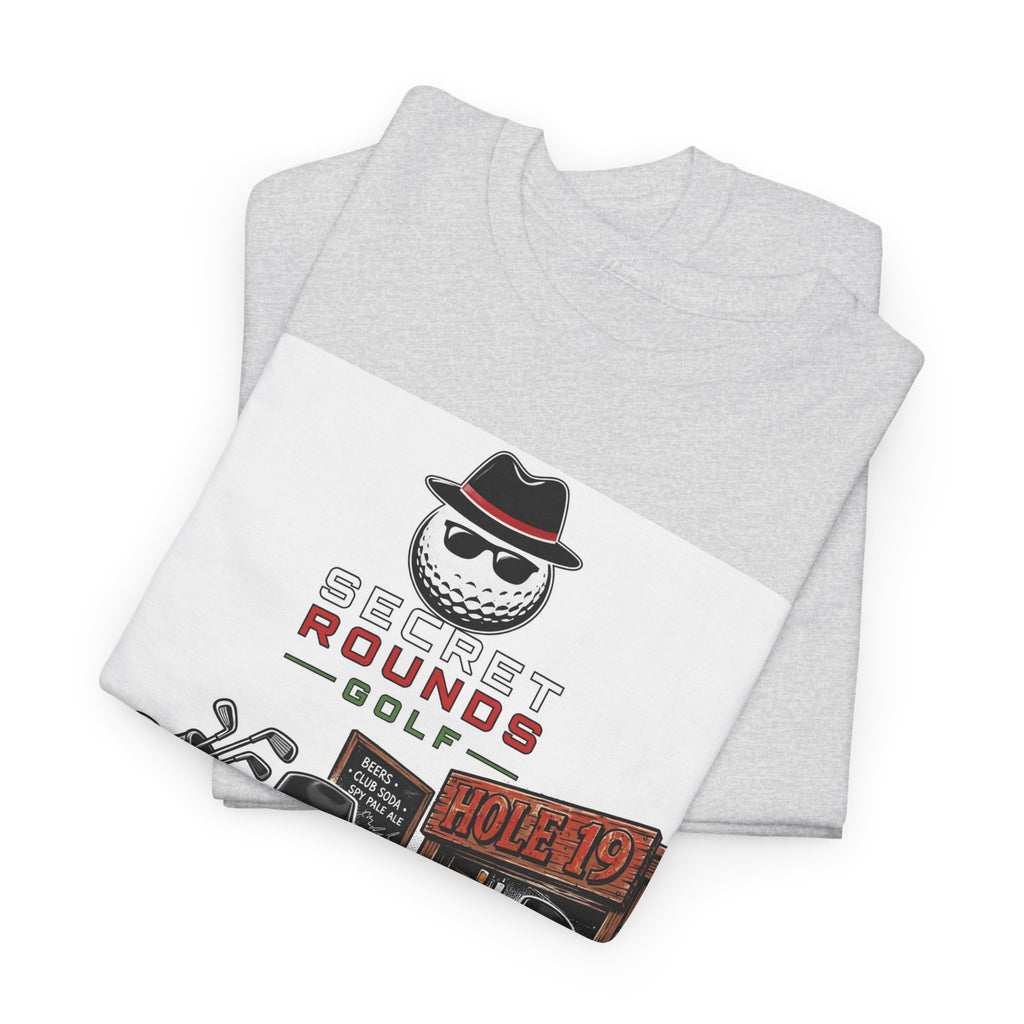 Secret Rounds Golf – Infiltration (White Unisex Tee)