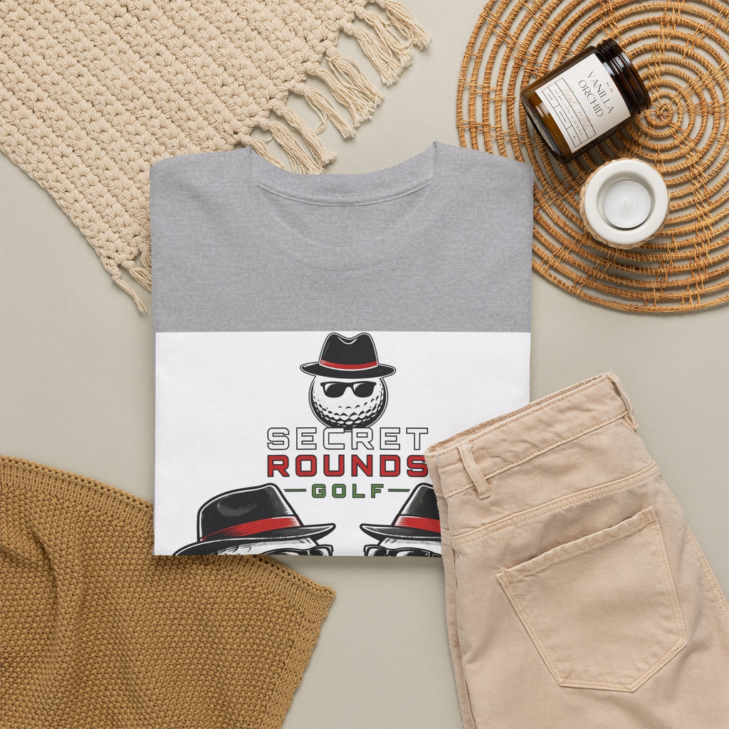 Secret Rounds Golf – Debrief (White Unisex Tee)