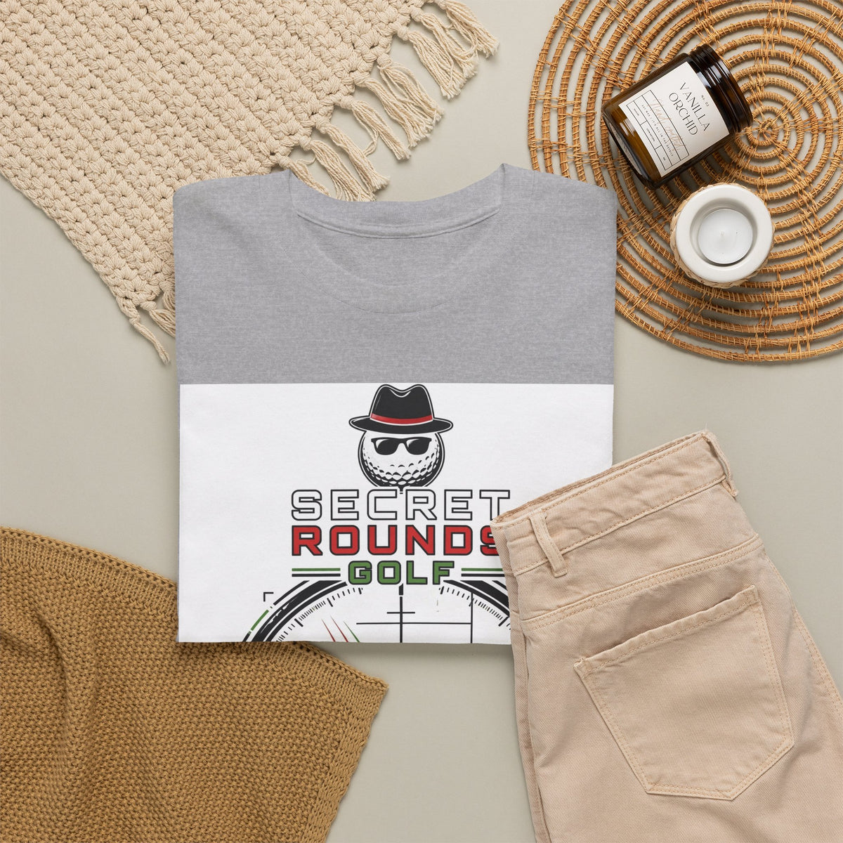 Secret Rounds Golf – Zero Witnesses (White Unisex Tee)