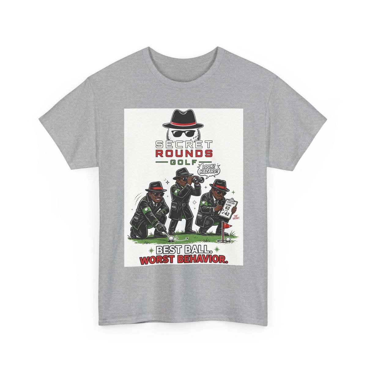 Secret Rounds Golf – Worst Behavior AA Edition (White Unisex Tee)