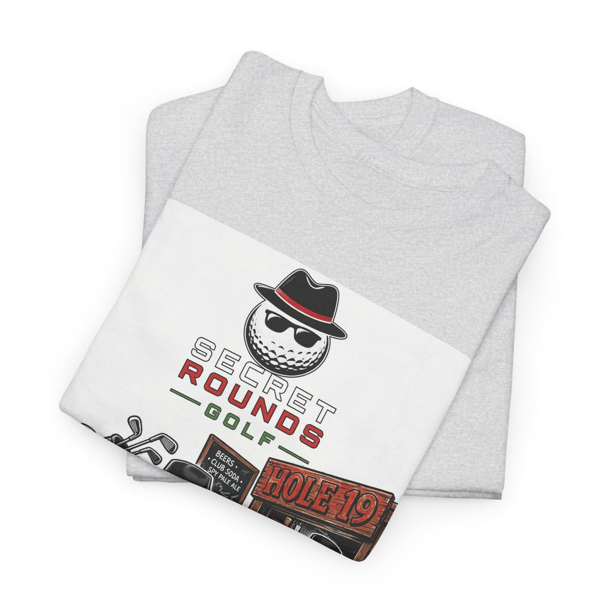 Secret Rounds Golf – Infiltration AA Edition (White Unisex Tee)