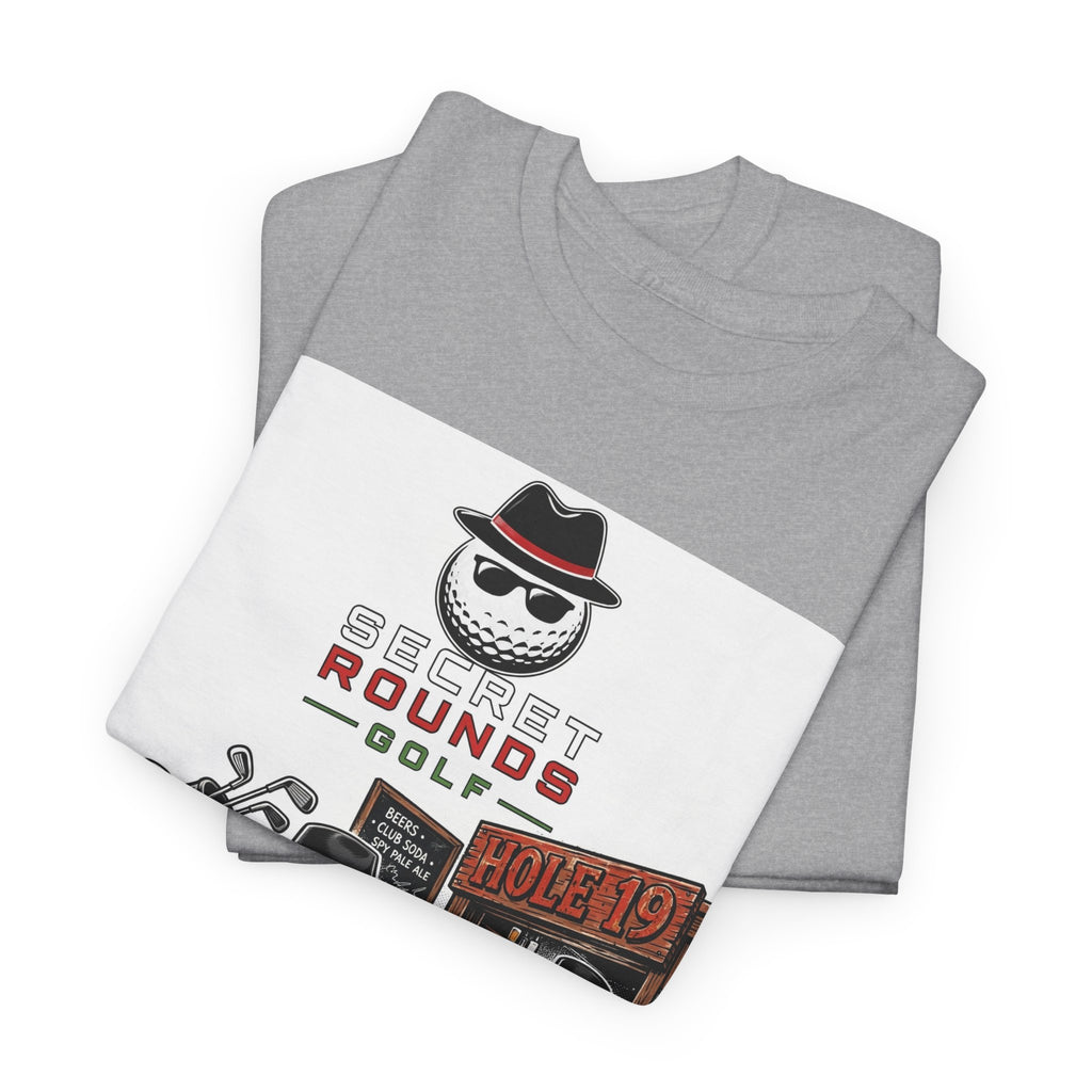 Secret Rounds Golf – Infiltration (White Unisex Tee)