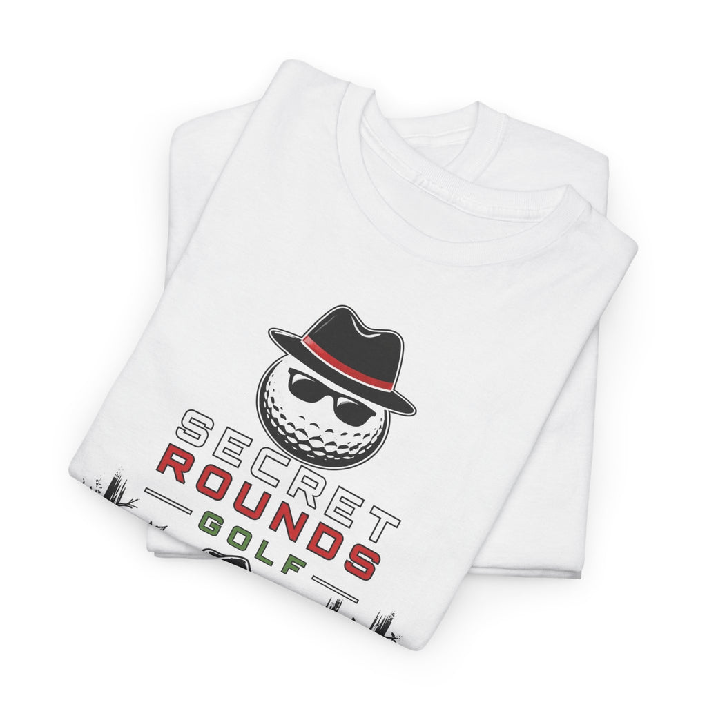 Secret Rounds Golf – Mulligan Protocol (White Unisex Tee)