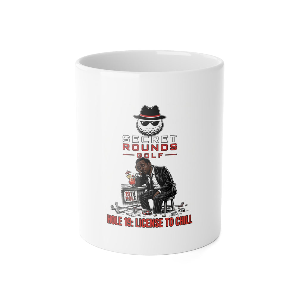 Secret Rounds Golf – License to Chill AA Edition (White Mug 11oz)