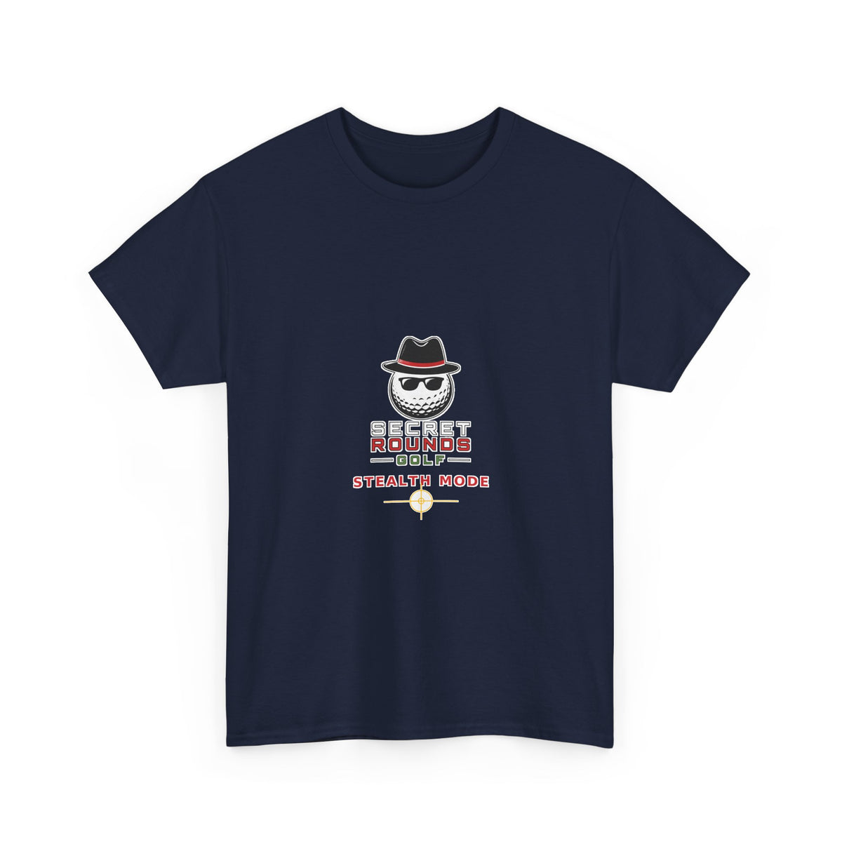 Secret Rounds Golf – Stealth Mode (Navy Unisex Tee)
