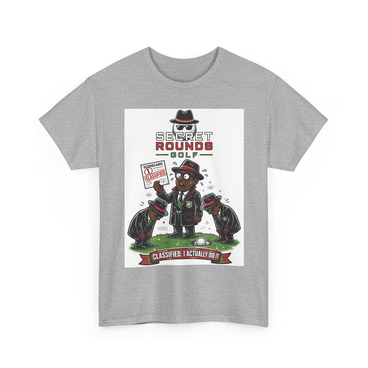 Secret Rounds Golf – Classified: I Did It AA Edition (White Unisex Tee)