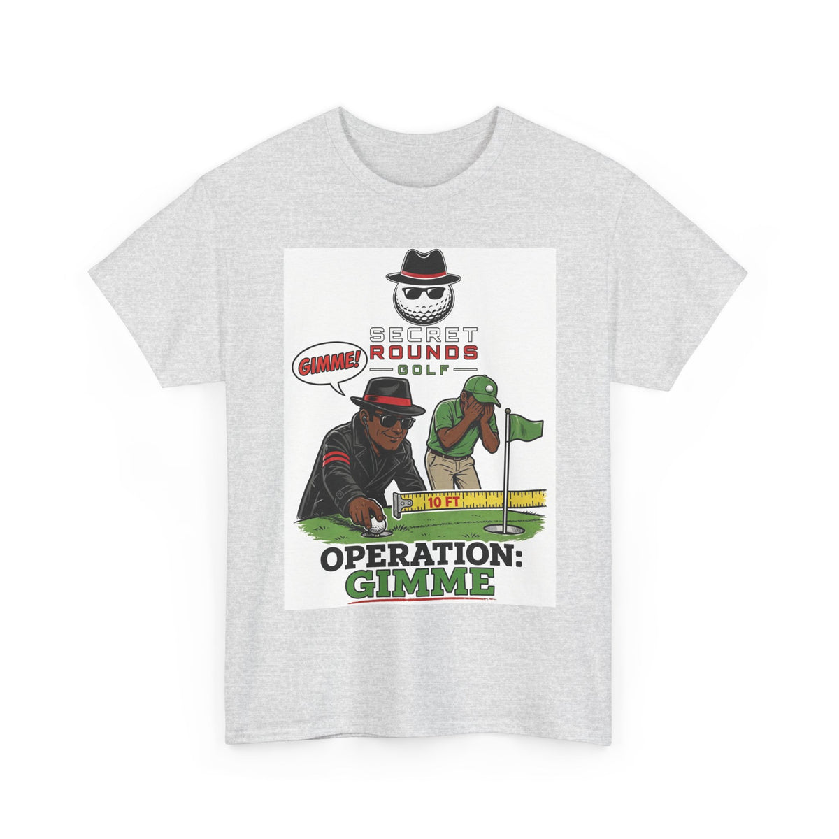 Secret Rounds Golf – Operation Gimme AA Edition (White Unisex Tee)