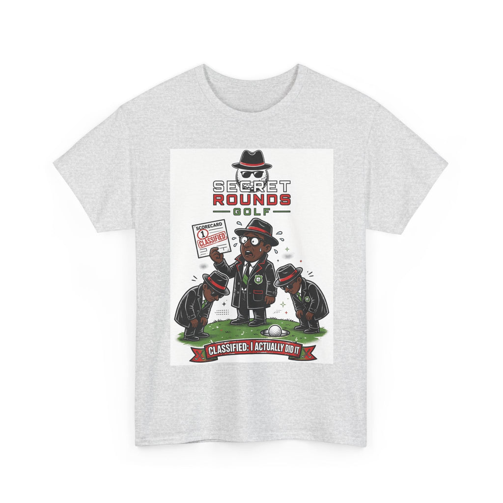 Secret Rounds Golf – Classified: I Did It AA Edition (White Unisex Tee)