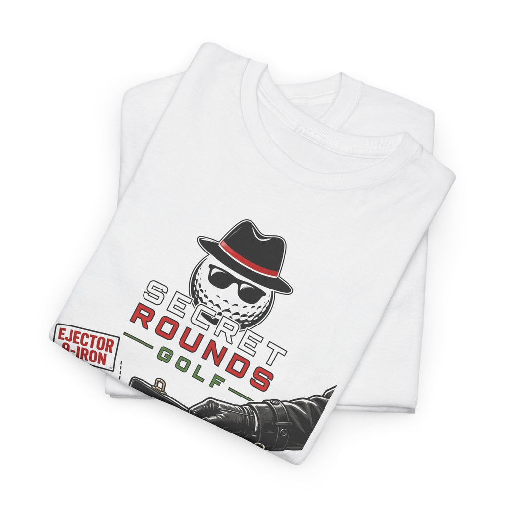 Secret Rounds Golf – Gadgets Included (White Unisex Tee)