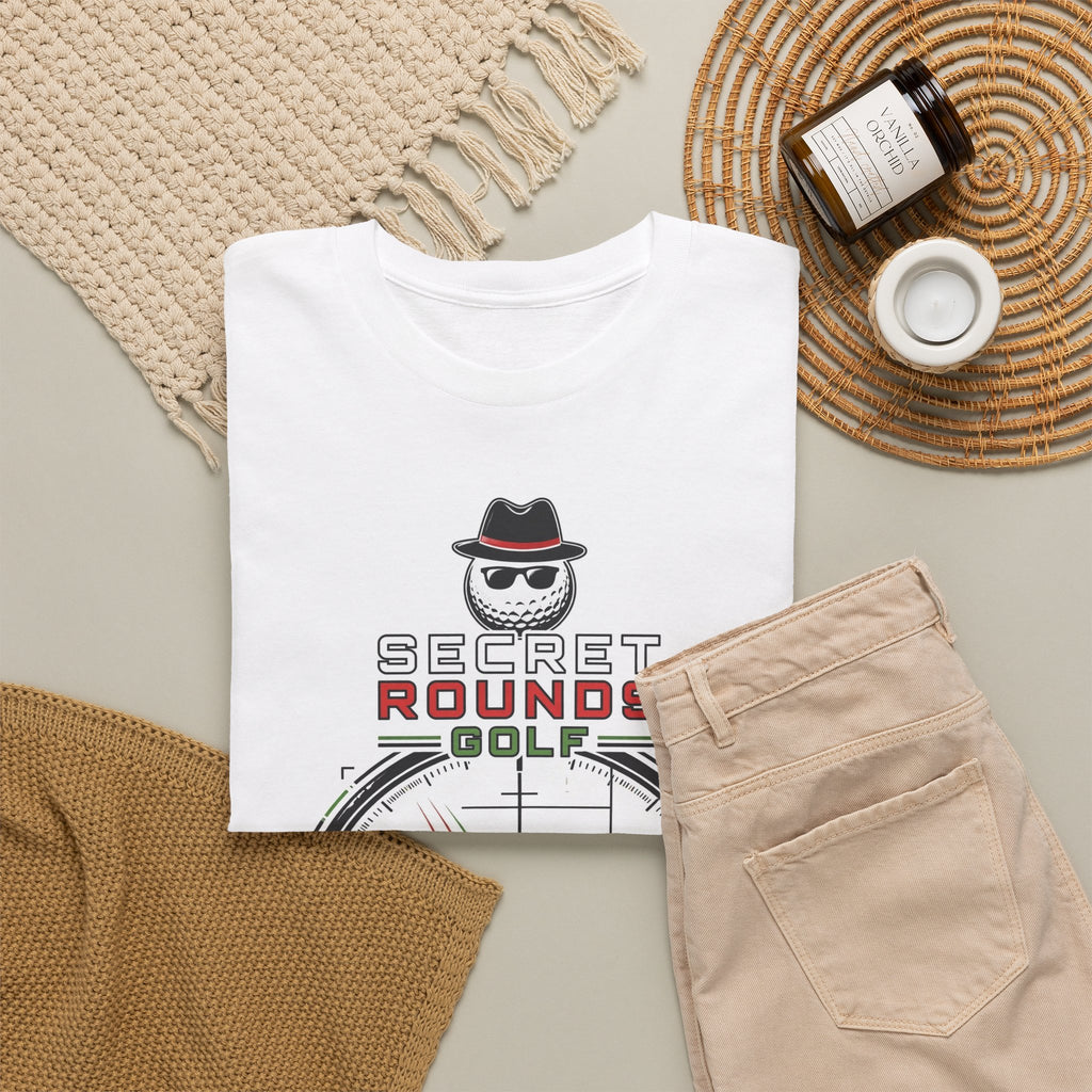 Secret Rounds Golf – Zero Witnesses (White Unisex Tee)