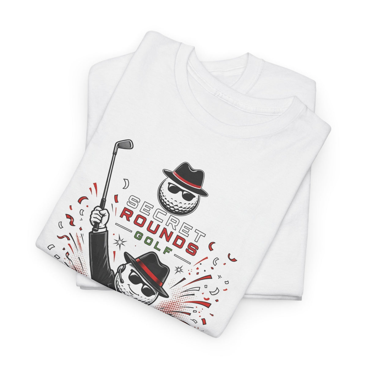 Secret Rounds Golf – Mission Accepted (White Unisex Tee)