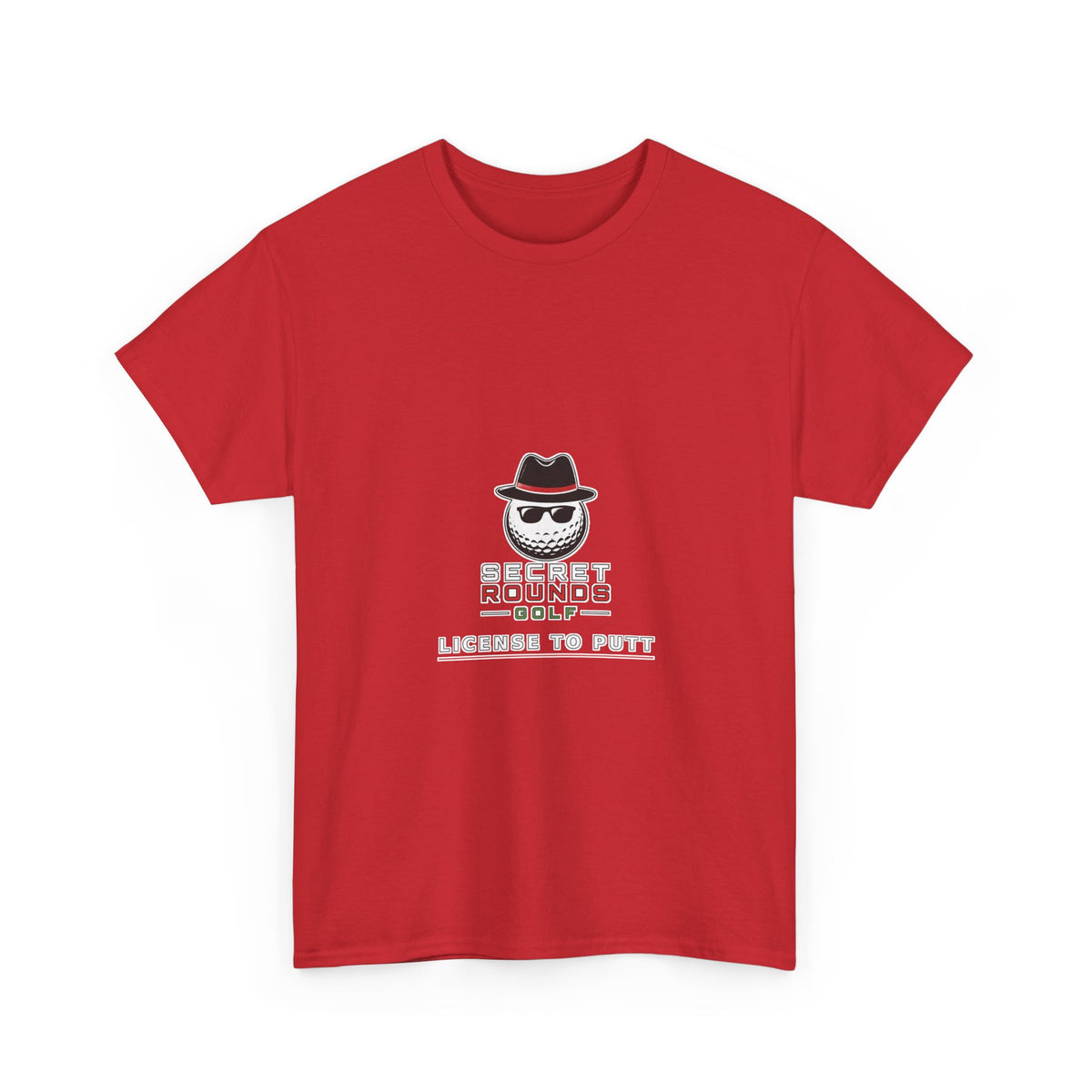 Secret Rounds Golf – License to Putt (Black Unisex Tee)
