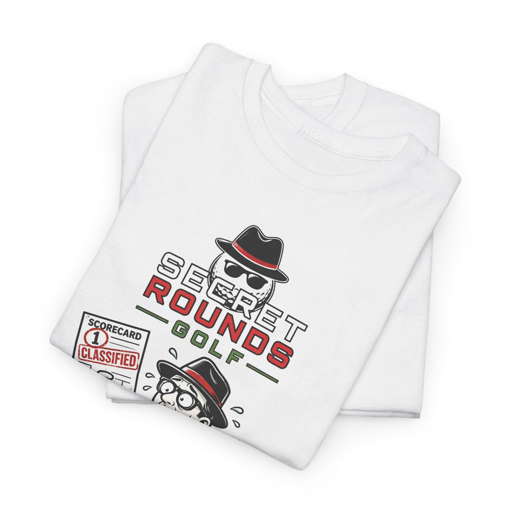 Secret Rounds Golf – Classified: I Did It (White Unisex Tee)