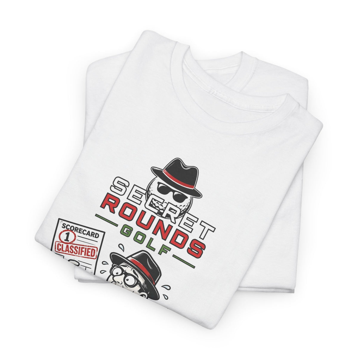 Secret Rounds Golf – Classified: I Did It (White Unisex Tee)