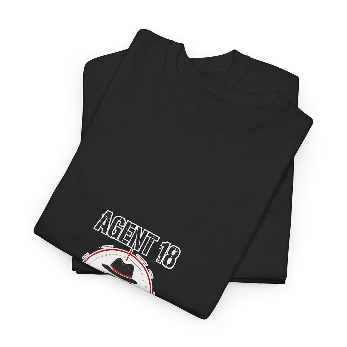 Secret Rounds Golf – Agent 18 (Black Unisex Tee)