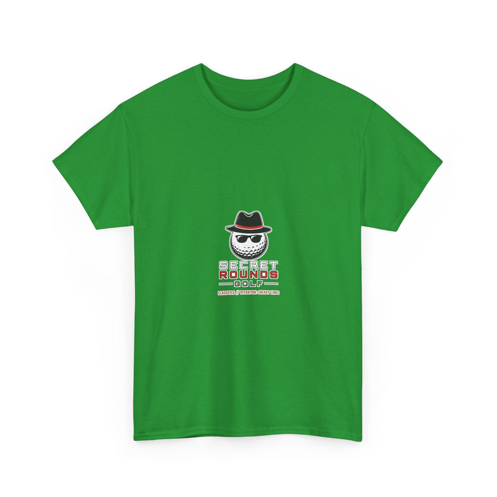 Secret Rounds Golf – Operation: Sneaky Links (White Unisex Tee)