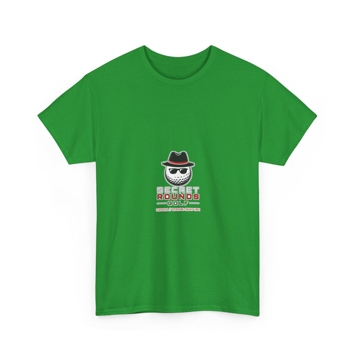 Secret Rounds Golf – Operation: Sneaky Links (White Unisex Tee)