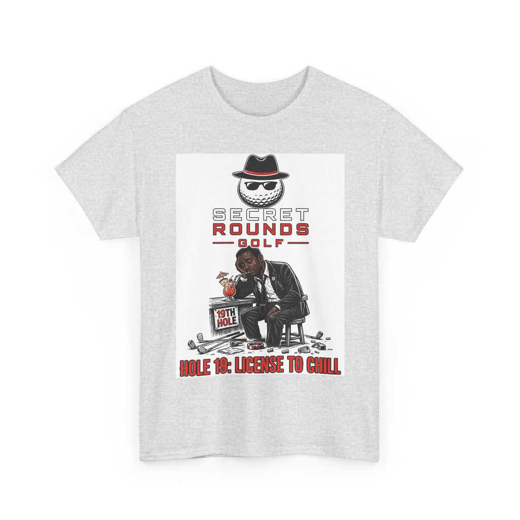 Secret Rounds Golf – License to Chill AA Edition (White Unisex Tee)