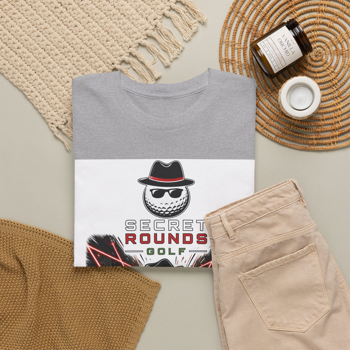 Secret Rounds Golf – The Ace Protocol (White Unisex Tee)