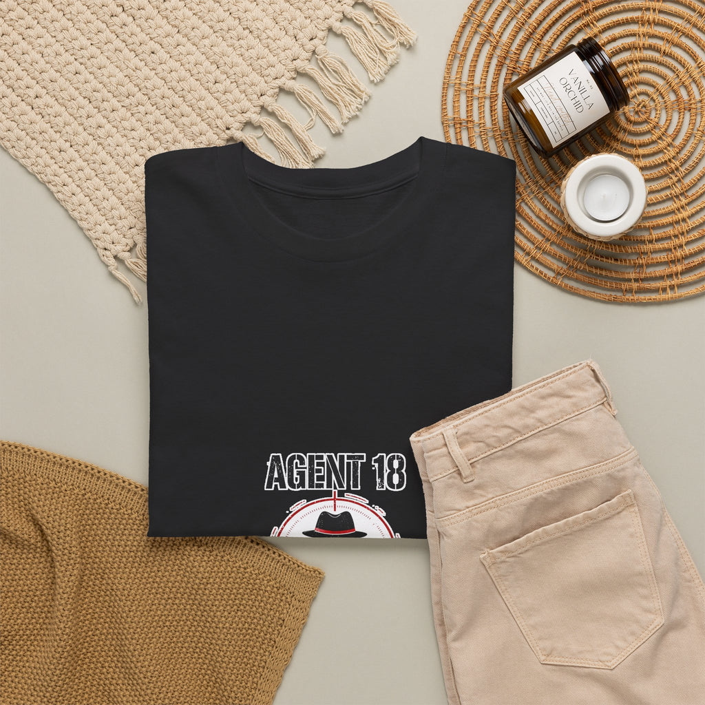 Secret Rounds Golf – Agent 18 (White Unisex Tee)