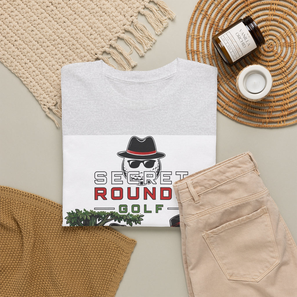 Secret Rounds Golf – Trust No One (White Unisex Tee)