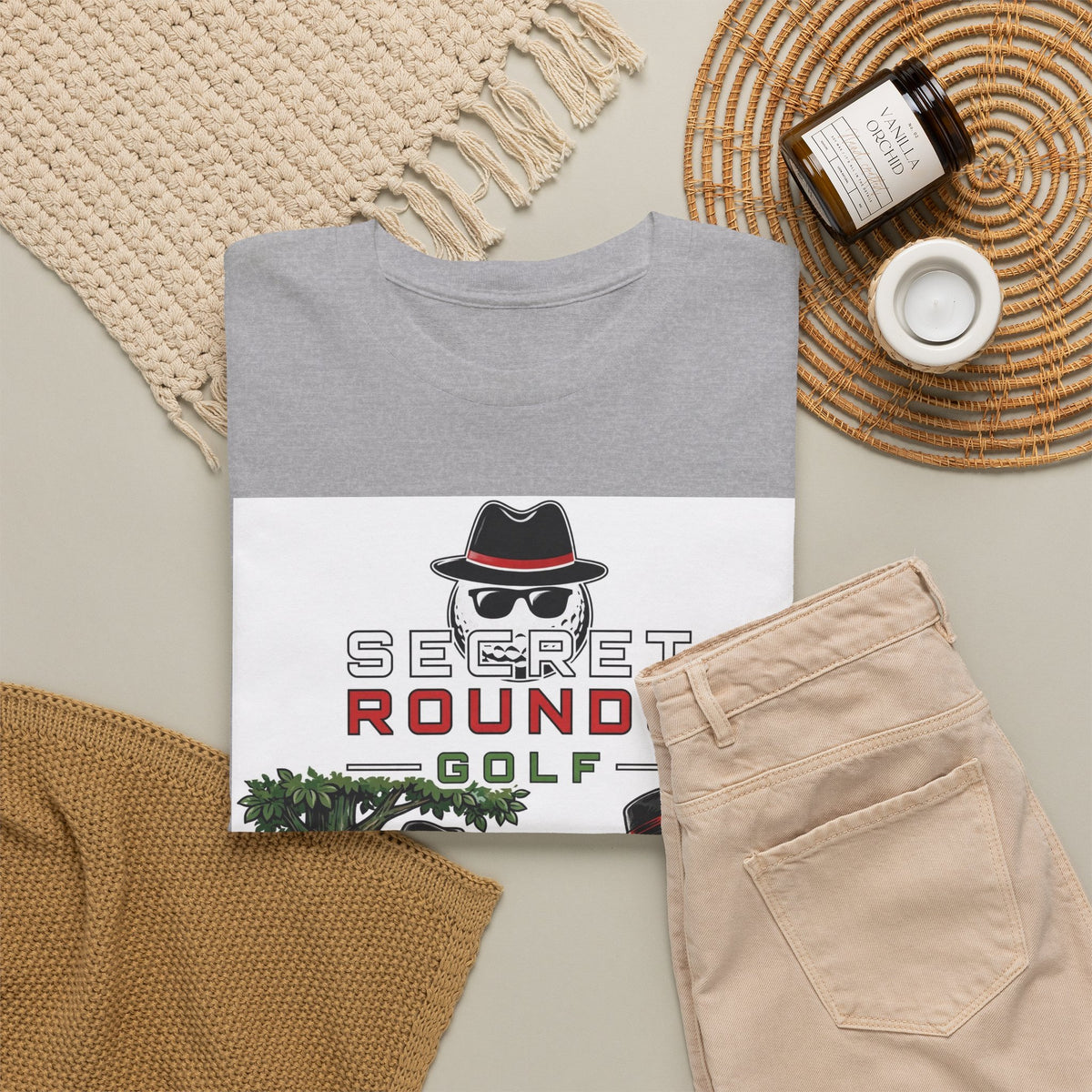 Secret Rounds Golf – Trust No One (White Unisex Tee)
