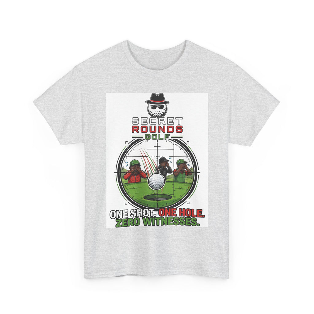 Secret Rounds Golf – Zero Witnesses AA Edition (White Unisex Tee)