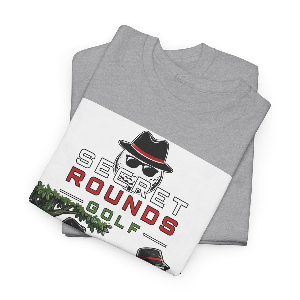 Secret Rounds Golf – Trust No One (White Unisex Tee)