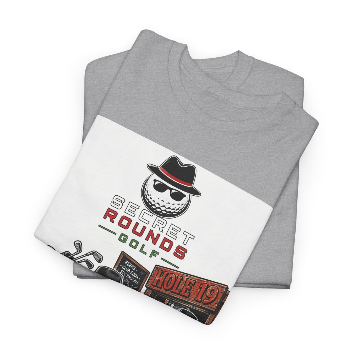 Secret Rounds Golf – Infiltration AA Edition (White Unisex Tee)