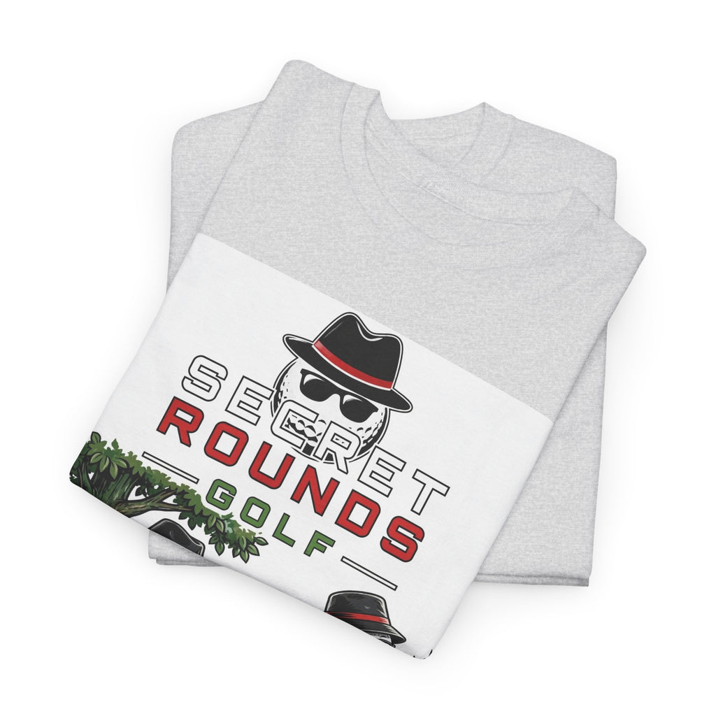Secret Rounds Golf – Trust No One (White Unisex Tee)