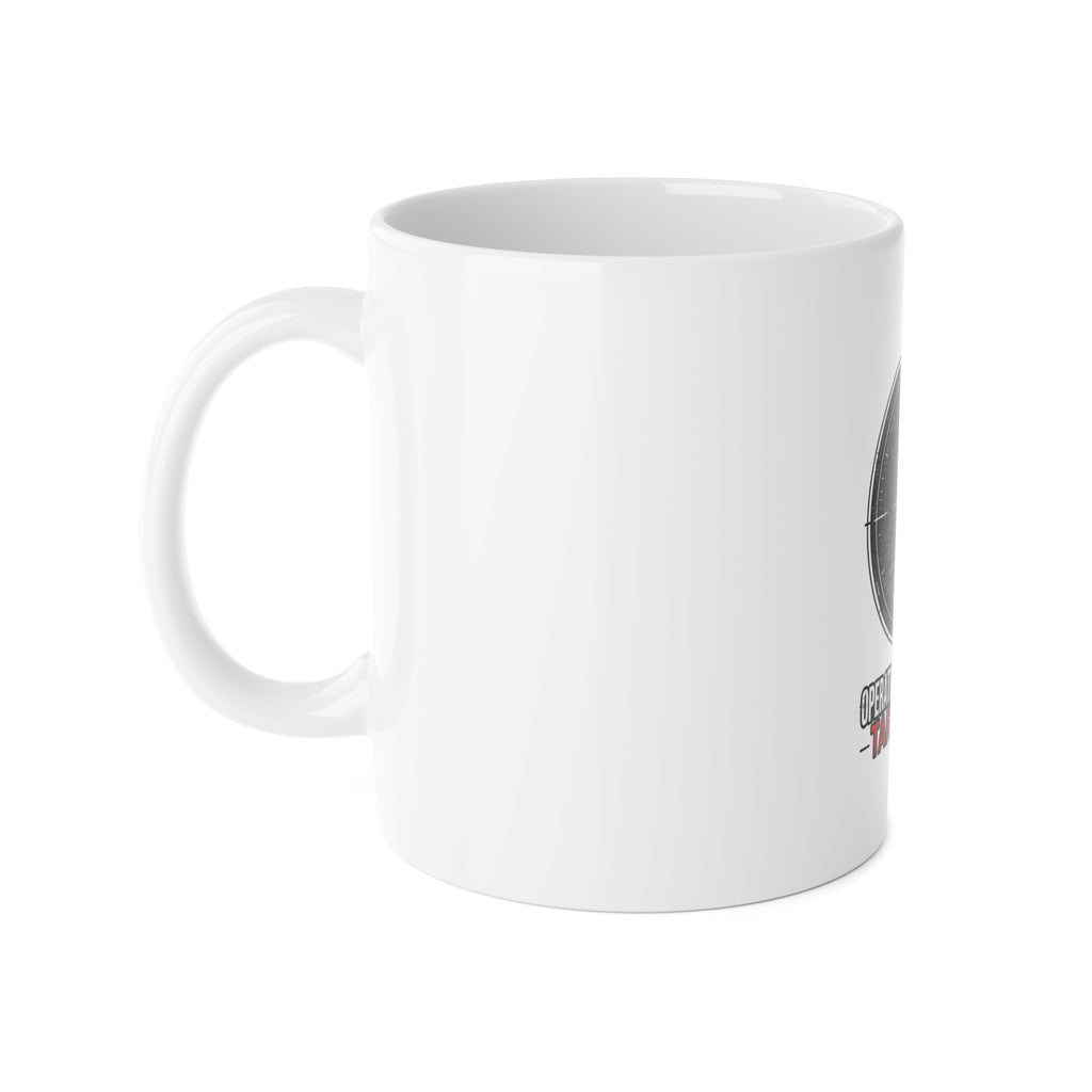 Secret Rounds Golf – Operation: Sneaky Links — Target: Par (White Mug 11oz)