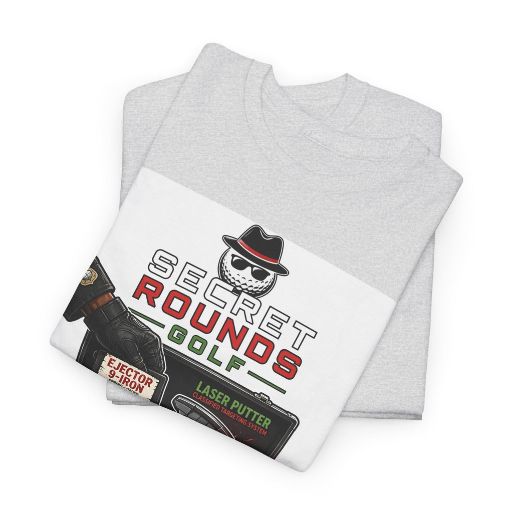 Secret Rounds Golf – Gadgets Included AA Edition (White Unisex Tee)