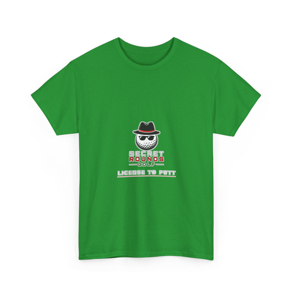 Secret Rounds Golf – License to Putt (Black Unisex Tee)
